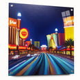 Acrylic glass artwork of a scenic landscape with winding road design, showcasing vibrant colors and intricate details, ideal for modern home decor and art enthusiasts.