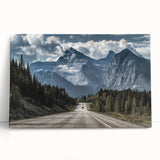 Stretched canvas art showcasing a serene landscape with winding roads, featuring vibrant colors and intricate details, perfect for home decor and art enthusiasts.