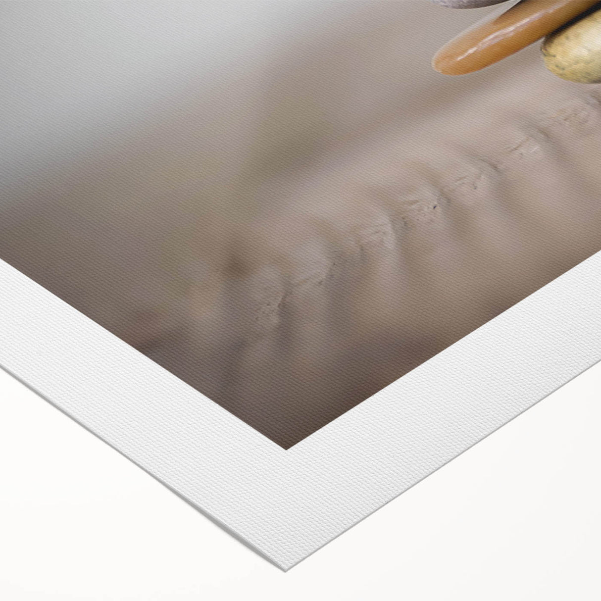 Textured rolled canvas showcasing a vibrant landscape design with bold rock formations, ideal for modern home decor, elegantly packaged in a protective tube.