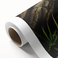 Stunning rolled canvas wall art showcasing a vibrant landscape with rocks, perfect for home decor. Textured surface enhances visual appeal, securely packaged.