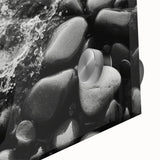 Close-up of a stunning acrylic glass wall art piece showcasing a vibrant landscape design with intricate rock formations and rich colors, perfect for modern decor.