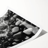 Vibrant rolled print of abstract landscape wall art featuring colorful rock formations, ideal for modern decor. Packaged securely in a protective tube for shipping.