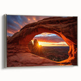 Framed canvas art featuring a modern landscape design with rocks in silver tones, side view showcasing the sleek frame and textured surface, ideal for home decor.