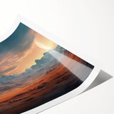 Abstract rock formations featured in a rolled wall art print, showcasing earthy tones and intricate textures, ideal for enhancing contemporary home decor.