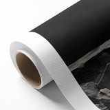 Rolled canvas artwork showcasing a serene landscape with vibrant rocky formations and soft, pastel skies, ideal for home decor or office ambiance.