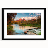 Framed wall art showcasing a stunning black and white landscape design featuring unique rock formations, ideal for home decor. The artwork is elegantly matted and framed, enhancing the visual appeal and making it perfect for modern interior styling.