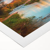 Rolled canvas artwork showcasing a stunning landscape design featuring vibrant rocks and natural elements, perfect for home decor and artistic enhancement.