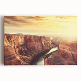 Stretched canvas wall art featuring a vibrant landscape design with colorful rocks and abstract shapes, perfect for modern home decor and interior styling.