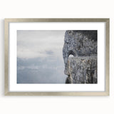 Framed wall art collection showcasing serene landscape rocks design in a silver mat, perfect for home decor, enhancing any modern living space aesthetic.