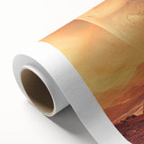 Stunning rolled canvas artwork showcasing a serene landscape with rocky formations and vibrant colors, perfect for home decor and enhancing any interior space.