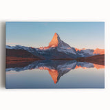 Stretched canvas wall art showcasing a vibrant landscape with rocky formations and a dramatic sky, perfect for adding a natural touch to home decor.