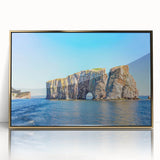 Framed wall art featuring a vibrant landscape design with textured rocks and golden accents, ideal for enhancing home decor and artistic ambiance.