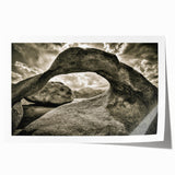 Abstract landscape wall art print showcasing vibrant colors and intricate rock formations, elegantly rolled for display. Ideal for modern home decor, enhancing any space.