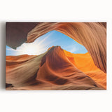 Stretched canvas wall art showcasing a vibrant landscape design featuring rocks and natural elements, perfect for modern home decor. Ideal for adding a calming touch to any room.