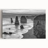 Stretched canvas wall art showcasing a vibrant seascape design, featuring vivid blues and greens, ideal for coastal-themed decor. Perfect for enhancing home interiors.