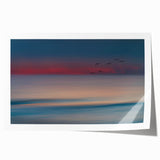 Rolled print showcasing a stunning seascape design with vibrant blues and greens, perfect for home decor. Packaged securely in a protective tube for safe delivery.