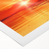 Abstract wall art collection showcasing vibrant seascapes on rolled canvas, highlighting dynamic colors and textures, ideal for modern home decor.