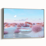 Framed wall art collection showcasing a serene seascape design with shades of blue and silver accents, perfect for enhancing coastal-themed interiors.