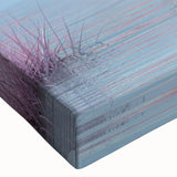 Vibrant close-up of a stretched canvas showcasing a serene seascape design, featuring rich blues and gentle waves, perfect for coastal-themed decor.