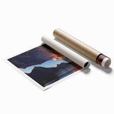 Beautiful rolled print of a serene seascape, showcasing vibrant blues and greens, perfect for home decor. Ideal for coastal-themed interiors and art enthusiasts.