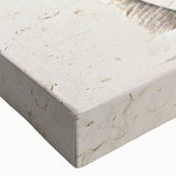 Close-up of a stretched canvas wall art piece showcasing a vibrant seascape design with rich blues and greens, ideal for enhancing modern home decor.