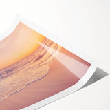 Beautiful rolled print showcasing a serene seascape design, featuring calming blues and greens, ideal for coastal-themed decor. Perfect for enhancing interior spaces.