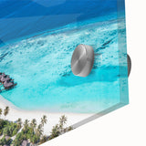 Close-up of a vibrant acrylic glass wall art piece from the Landscapes & Seascapes collection, showcasing intricate details and colors, ideal for modern home decor.