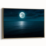 Framed canvas wall art from the Landscapes & Seascapes collection, showcasing a serene coastal scene with golden hues and intricate details, perfect for enhancing home decor.