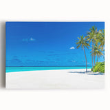 Stretched canvas wall art showcasing a vibrant seascape design with waves and sunset hues, perfect for coastal-themed home decor and enhancing interior ambiance.