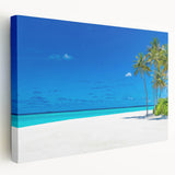 Stretched canvas wall art showcasing a vibrant seascape design with rich colors and intricate details, ideal for enhancing modern home decor.