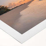 Rolled canvas featuring a vibrant seascape design with abstract waves in shades of blue and green, showcasing a serene coastal atmosphere, ideal for modern home decor.