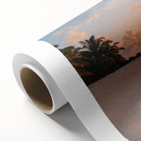 Vibrant rolled canvas showcasing a stunning seascape design from the Landscapes & Seascapes wall art collection, featuring rich blues and greens, perfect for home decor.