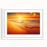 Framed wall art collection featuring serene landscapes and seascapes with a white mat and modern design, perfect for home decor enhancement.