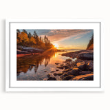 Framed wall art collection showcasing a serene seascape design with a white mat, ideal for coastal-themed decor. Perfect for adding tranquility to living spaces.