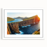 Framed wall art collection featuring a serene seascape design with a white mat and frame. The artwork showcases calming ocean waves and a clear sky, enhancing any coastal-themed interior. Perfect for adding a tranquil touch to living spaces or offices.