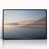 Framed acrylic wall art from the Landscapes & Seascapes collection, featuring a serene coastal scene with vibrant blues and greens, perfect for home decor.