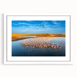 Framed wall art collection featuring serene seascape design with a white mat, showcasing calming blue and green hues, perfect for coastal-themed decor.