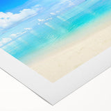 Stunning rolled canvas wall art showcasing a vibrant seascape design, featuring dynamic waves and a rich color palette, perfect for coastal-themed decor.