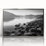 Framed acrylic wall art from the Landscapes & Seascapes collection showcases a stunning ocean view with vibrant colors, ideal for enhancing modern decor.