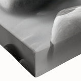 Close-up of a stretched canvas featuring a vibrant seascape design with rich blues and greens, ideal for coastal-themed home decor or art collections.