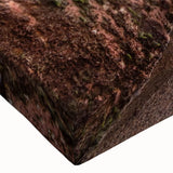 Close-up view of a stretched canvas wall art piece showcasing a vibrant seascape design with rich blues and greens, perfect for coastal home decor.