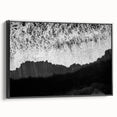 Framed landscape seascape wall art collection showcasing serene ocean views with vibrant colors, presented in a sleek black frame, perfect for home decor.