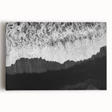 Front view of a stretched canvas featuring a vibrant landscape seascape design, showcasing rich colors and intricate details, ideal for home decor enhancement.