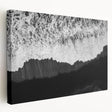 Stretched canvas wall art collection showcasing vibrant seascape landscapes in rich colors, displayed from a side view, ideal for home decor enhancement.