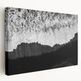 Stretched canvas wall art collection showcasing vibrant seascape landscapes in rich colors, displayed from a side view, ideal for home decor enhancement.