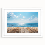 Framed white mat wall art collection showcasing vibrant landscapes and seascapes, ideal for home decor, enhancing interiors with nature-inspired designs.