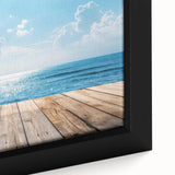 Framed canvas close-up showcasing a vibrant seascape design from the "Landscapes & Seascapes" collection, emphasizing intricate details and rich colors. Perfect for enhancing home decor with artistic ocean-inspired themes.