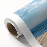 A vibrant rolled canvas showcasing a seascape design from the Landscapes & Seascapes collection, emphasizing soothing blue tones and intricate details, ideal for home decor.