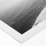 Rolled canvas artwork showcasing a serene seascape design, featuring soft blue and green hues, ideal for coastal decor enthusiasts, packaged securely in a protective tube.