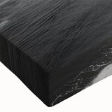 Close-up of a stretched canvas wall art piece showcasing a vibrant seascape design, featuring rich blue and green hues with intricate textures, ideal for coastal-themed decor.